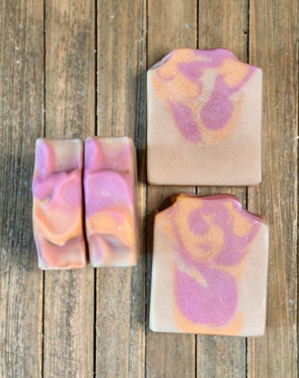 Juicy Peach handcrafted palm-free vegan soap