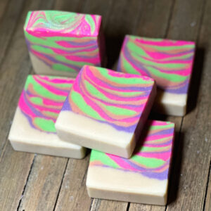 Rainbow Candies handcrafted palm-free vegan soap